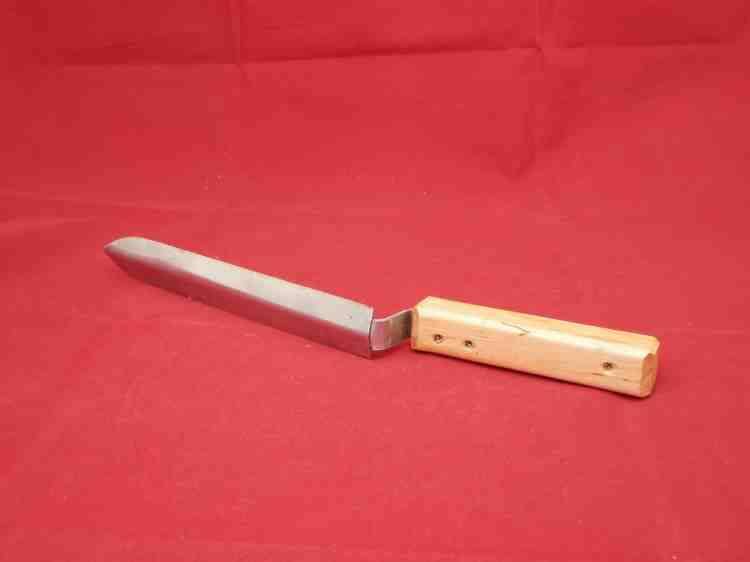 Для пасеки-пчеловодческий нож угловой (нержавеющая сталь + дерево)