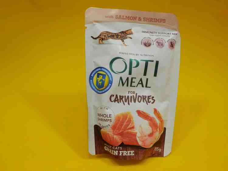OptiМeal (Оптимил), влажный корм для кошек, пауч 85 г