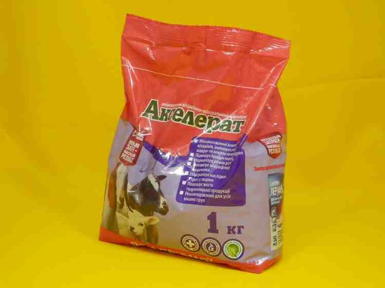 Акселерат, аминокислотный витаминно-минеральный комплекс Для кроликов и нутрий