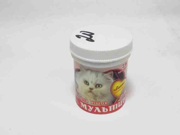Мультивит Лакки для кошек дрожжевые таблетки 90 таблеток