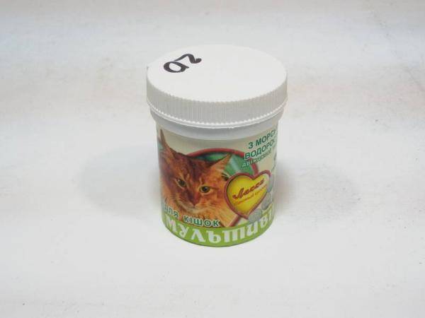 Мультивит Лакки для кошек дрожжевые таблетки 90 таблеток