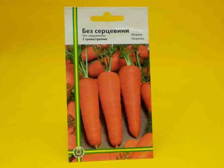 Семена моркови без сердцевины