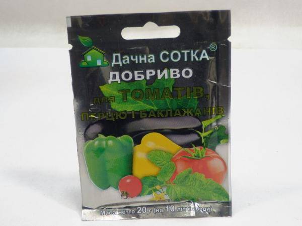 Дачная сотка, удобрение для томатов, баклажанов, перца - 20 г