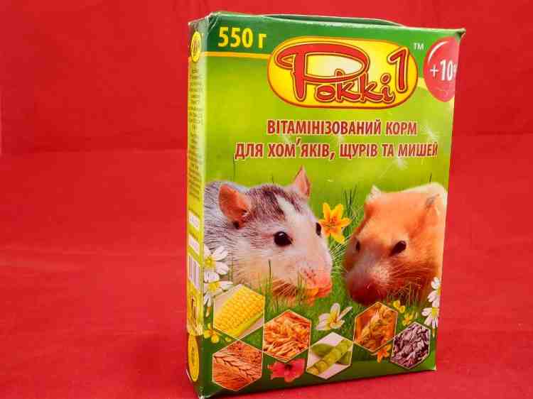 Рокки-1, корм для хомяков, крыс, мышей 