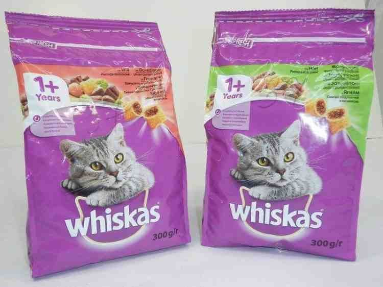 Whiskas c ягненком, сухой корм для кошек