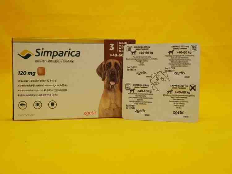 Симпарика Simparika жевательные таблетки для собак