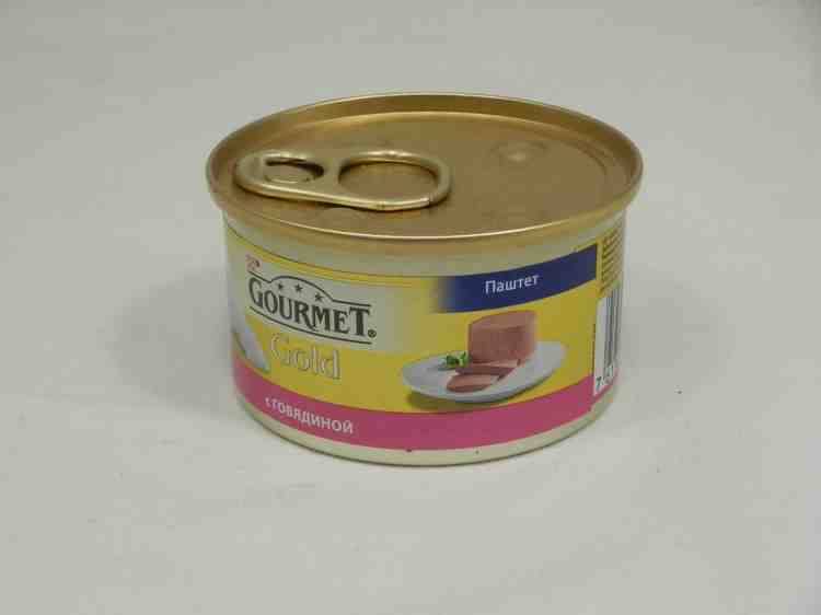 Gourmet Gold (Гурмет Голд) консервы для кошек паштет с говядиной